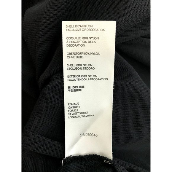 NEW Free People Sheer Delight Embroidered Black Maxi Top Size Medium - Picture 13 of 13